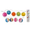 104472 1 osvetleni lampiony pr 10cm 10led retez papir mix barev