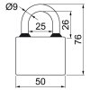104823 2 zamek visaci oval 52 3kl richter