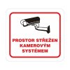110262 1 tabulka prostor strezen kamerovym systemem 100x90mm samolepici