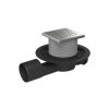 149765 Vpust podlahova prubezna D 50 75 mm nerez mrizka GATE sedo cerna ENPRO 2z