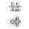 22635 1 sprchova baterie termostaticka podomitkova aquamat chrom