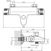 22656 4 vanova baterie termostaticka bez prislusenstvi 150 mm