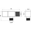 26532 1 rohovy ventil keramicky s krytkou a kovovou pakou 1 2x3 8