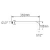 34035 sprchove raminko kulate 350mm chrom