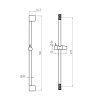 34233 sprchova souprava s mydlenkou posuvny drzak 645mm hadice 1500mm chrom