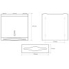 34905 zasobnik na papirove rucniky 270x265x115mm nerez lesk