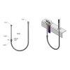 35019 set sprchove hadice pro vysuvne sprchy z vany f1 2 f1 2 275cm chrom