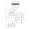 36570 sifon pro urinal manzeta dn40 bila
