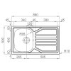 38076 1 sinks okio 860 xl v 0 6mm matny