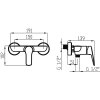 38718 1 sprchova baterie bez prislusenstvi 150 mm metalia 54 chrom