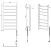 38889 redondo elektricky susak rucniku kulaty 500x900 mm 75 w nerez lesk