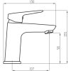 40357 6 umyvadlova baterie bez vypusti metalia 54 chrom