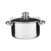 41068 3 hrnec cerammax pro standard s poklici prumer 22cm objem 4 5l keramicky povrch cerny granit