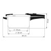 41395 7 tlakovy hrnec biomax s bio ventilem prumer 22cm objem 6 l keramicky povrch cerny granit