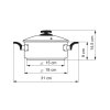 43008 1 rendlik cerammax pro comfort s poklici prumer 18cm objem 2 0l keramicky povrch sedy granit