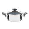 43008 2 rendlik cerammax pro comfort s poklici prumer 18cm objem 2 0l keramicky povrch sedy granit