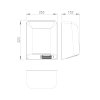 BIGFLOW bezdotykový elektrický osoušeč rukou 220-240V, 2050W, 253x323x152 mm, nerez mat