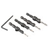 Makita D-73455 sada vrtáků šestihran 1/4" se záhlubníkem 4 ks v plastové krabičce