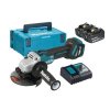 Makita DGA511RFJ bruska, 2xaku baterie 3,0Ah, rychlonabíječka, Makpac