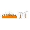 58668 1 cmt orange pilovy kotouc na lamino plast a nezelezne kovy d190x2 8 d30 z40 hw