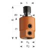69912 1 upinaci pouzdro 358 s valcovou dosedaci plochou d9 m8 pro vrtak s10 d19 5x25x40 m8 p