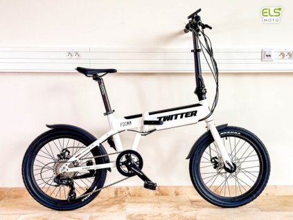 Folding electric bike Twitter F20, motor 350W, 50Nm, li-ion battery 468 Wh, weight 18.9 kg (white) 139 55