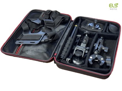 Accessories for action camera, mounting kit for attaching action camera to body, helmet, or handlebars 139 77