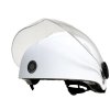 Helma s integrovanou přední + zadní kamerou, BT, WIFI, APP, štít, K2 (bíla) 140 51