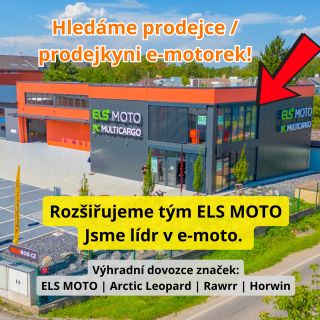 Rozšiřujeme tým ELS MOTO v Praze. Přidejte se k lídrům v e-mobilitě! Baví vás e-mobilita a obchod? Staňte se součástí týmu...
