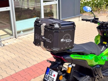 Kufer motocyklowy, 36L, aluminium, czarny, 43x38x37 cm 139 88