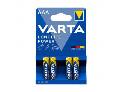 Varta Longlife Power AAA 4PK - 1,5V AAA batérie (balenie 4ks)