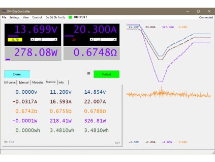 Program Elso PSU Control;obrazovka programu PSU Control;PSU Control - široké zobrazenie;;;;;;;