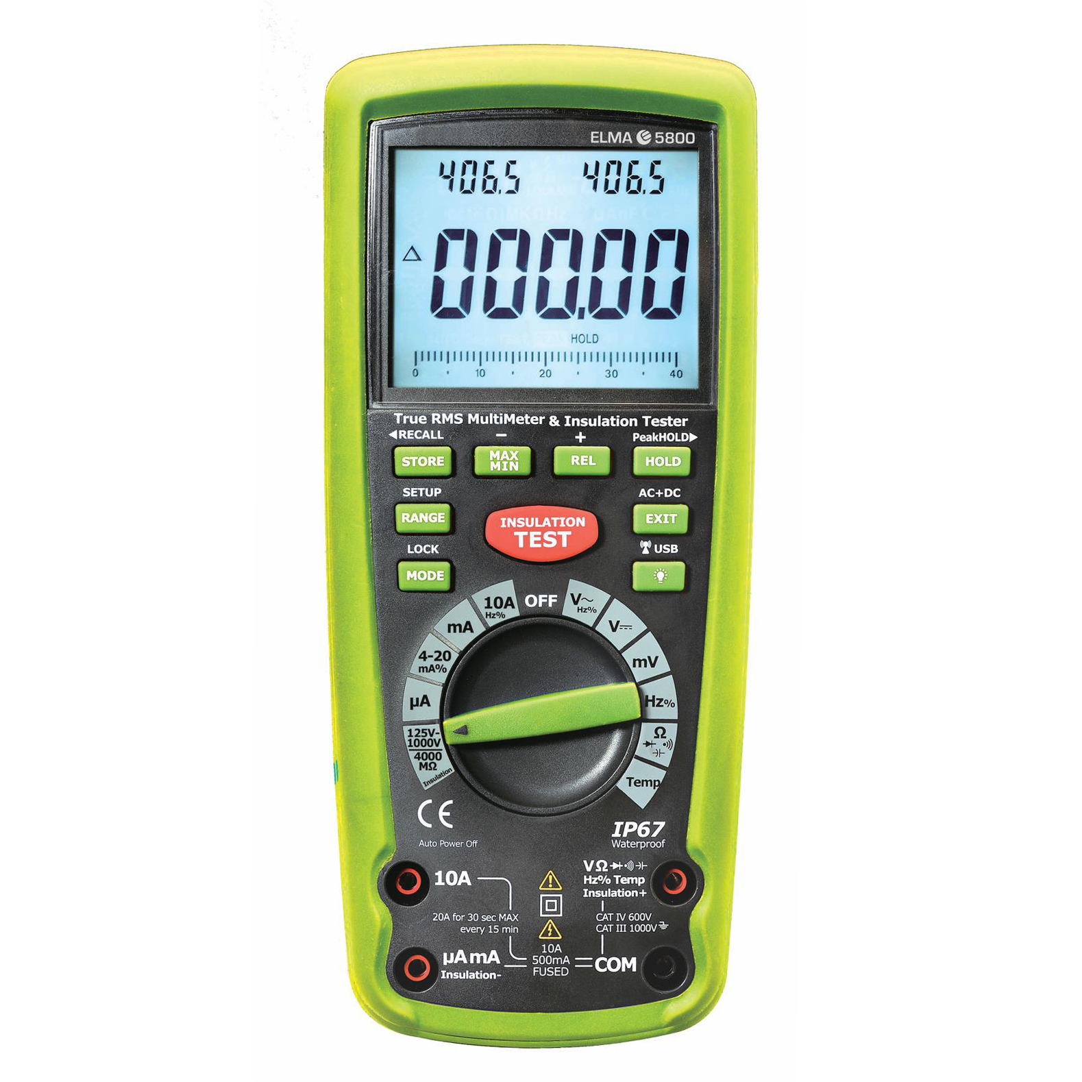 Elma 5800 - multimeter s meraním izolačného stavu (4GΩ)