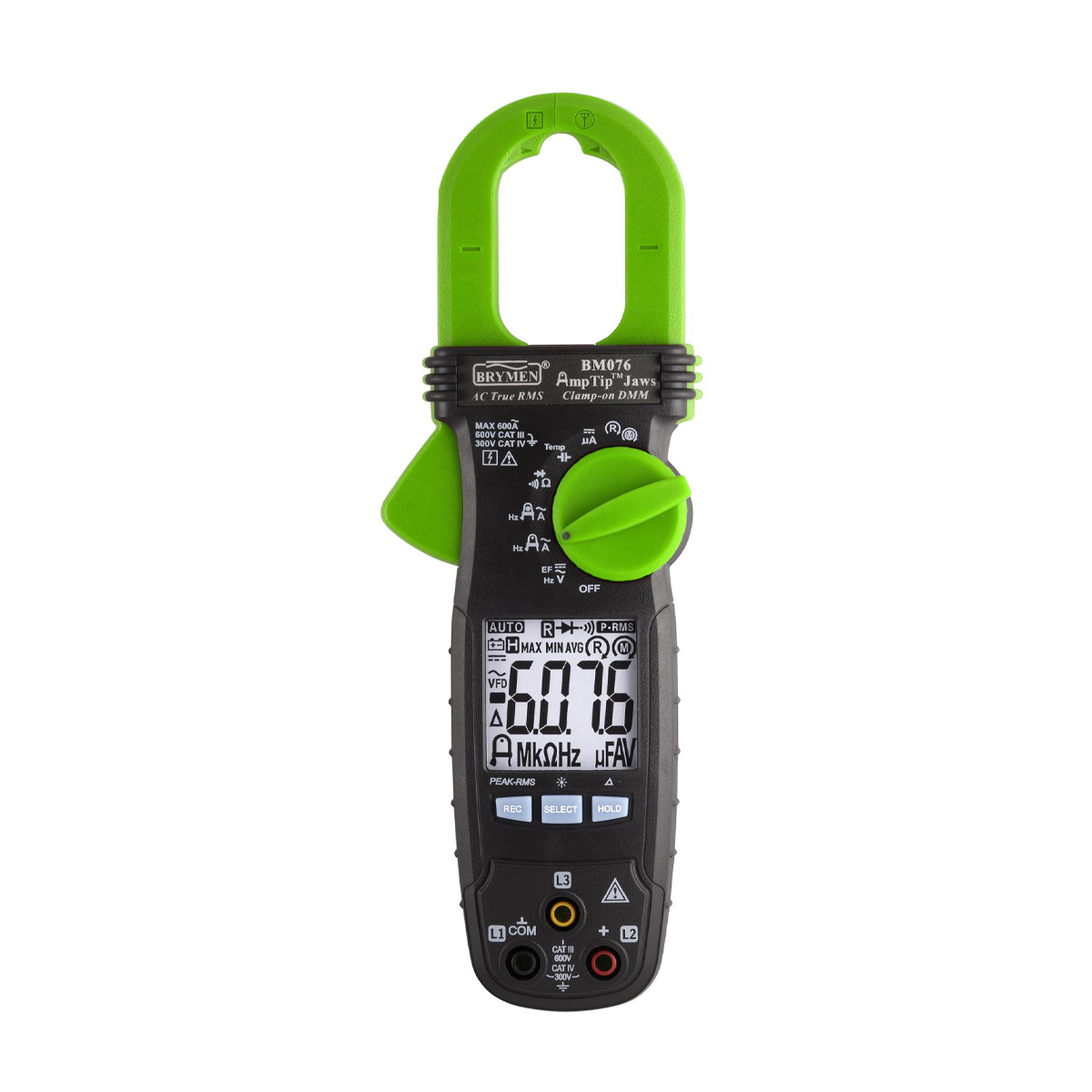 Elma 076 - kliešťový multimeter (60 / 600 A AC)