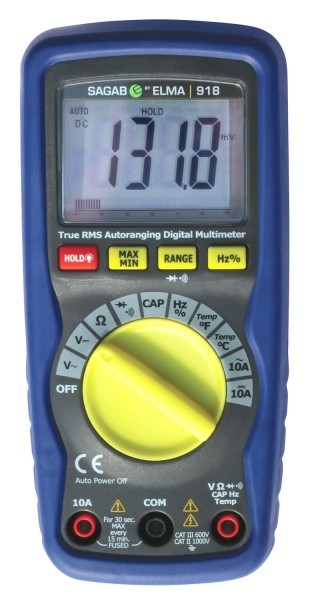Elma 918 - True RMS multimeter s meraním teploty