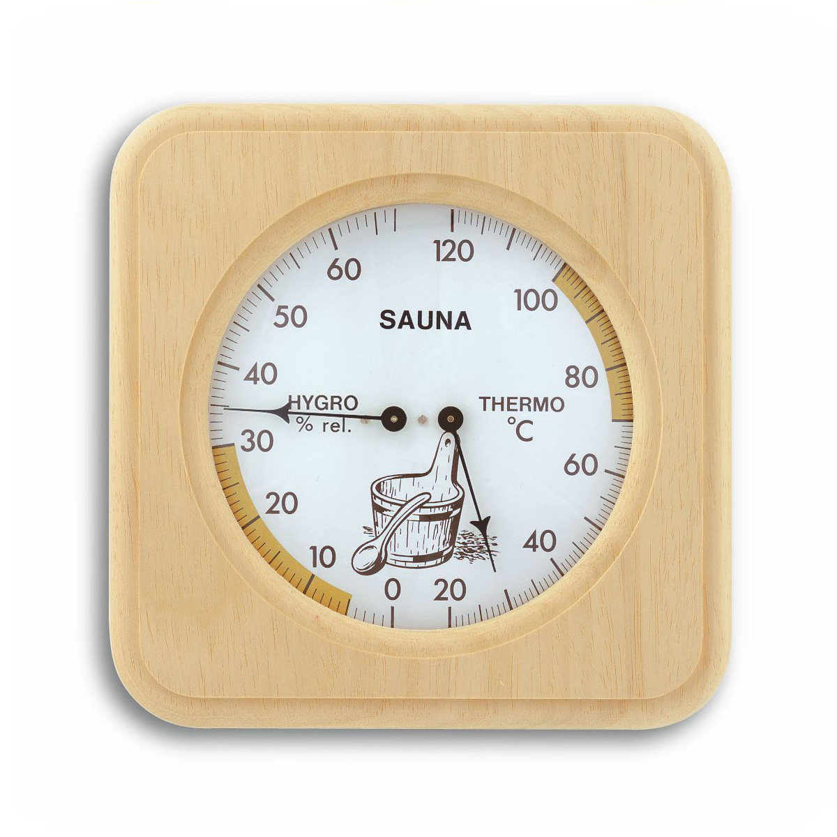 TFA 40.1007 - teplomer a vlhkomer do sauny 175x175mm