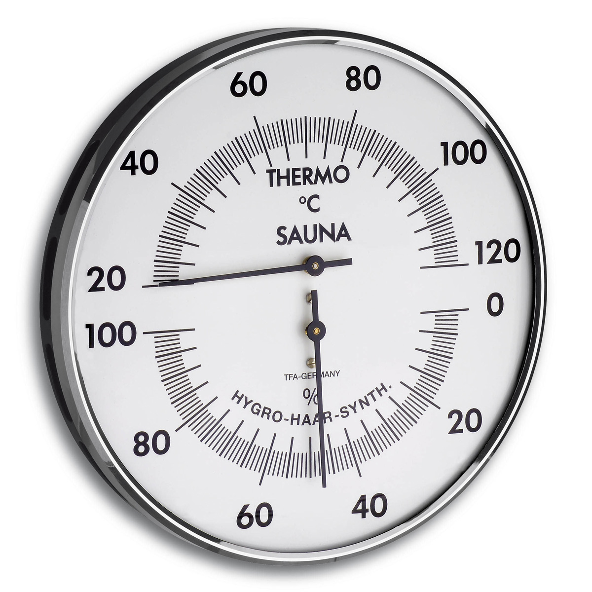 TFA 40.1032 - teplomer a vlhkomer do sauny Ø 132 mm