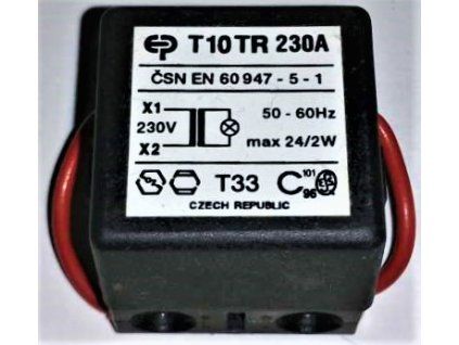 Transformátor T10 TR 230A,230V/24V-2W