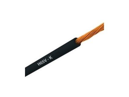 Vodič H07V-K CYA 4 čierny