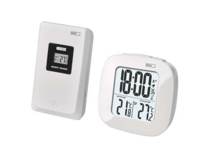 Digitálny teplomer, bezdrôtový snímač, budík, dátum E0127