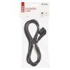 Flexo šnúra PVC 3× 1,0mm2, 2m, čierna