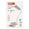 LED stolná lampa Eddy, biela