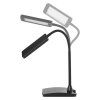 LED stolná lampa Eddy, čierna