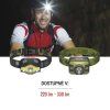 COB LED + LED čelovka P3536, 220 lm, 100 m, 3× AAA