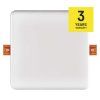 LED panel VIXXO 155×155, štvorcový vstavaný biely,13,5W neut.b.,IP65