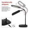 LED stolná lampa STELLA, čierna