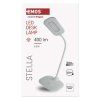 LED stolná lampa STELLA, biela