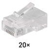 Konektor pre UTP kábel (drôt), priehľadná