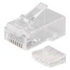 Konektor RJ45 pre UTP kábel (drôt), priehľadný
