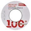 Dvojlinka netienená 2×1,0mm biela, 100m